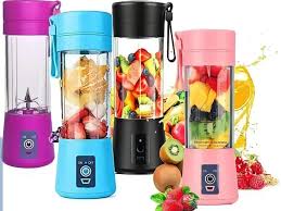 USB Rechargeable Juicer Blender 6 Blades Stainless Steel Material | 380ml Electric Mini Juicer Blender For Personal Size